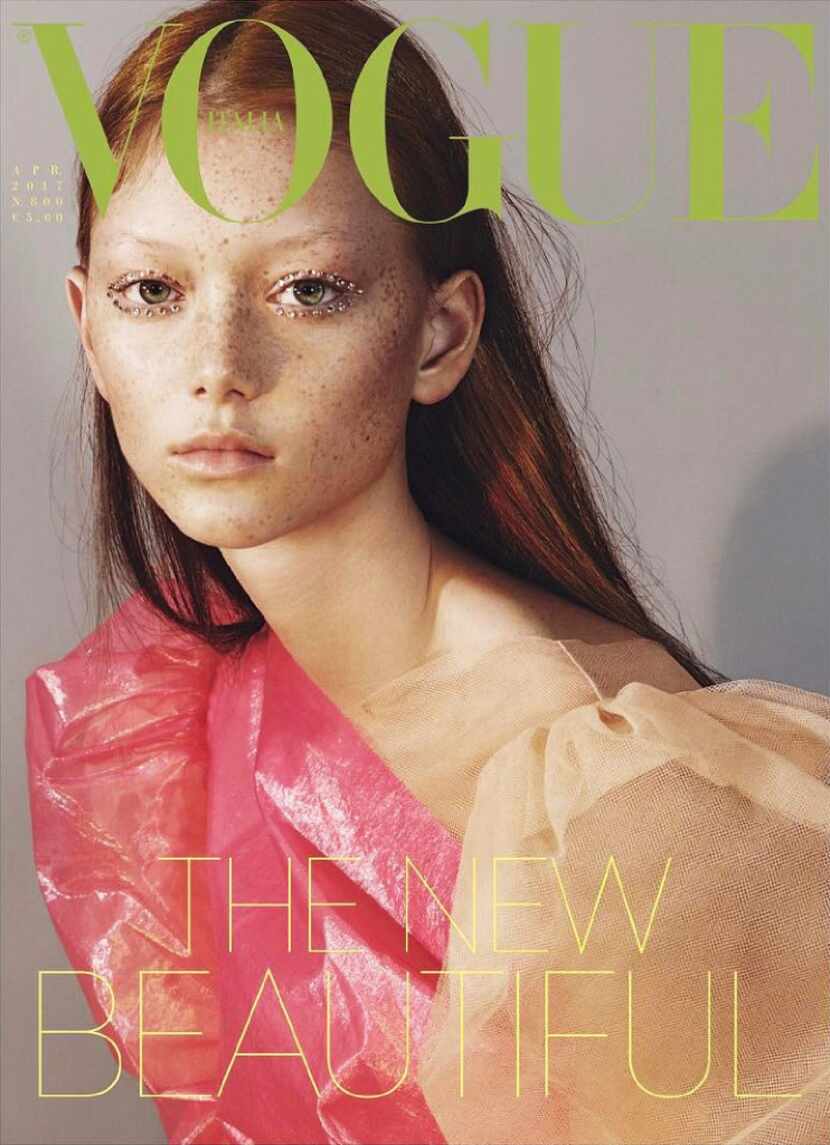 Vogue Italia April 2017 : Dallas model Sara Grace Wallerstedt, represented by Wallflower...