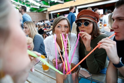 The Backyard and Bottled Blonde, both on N. Good Latimer in Deep Ellum, were popular dropoff...