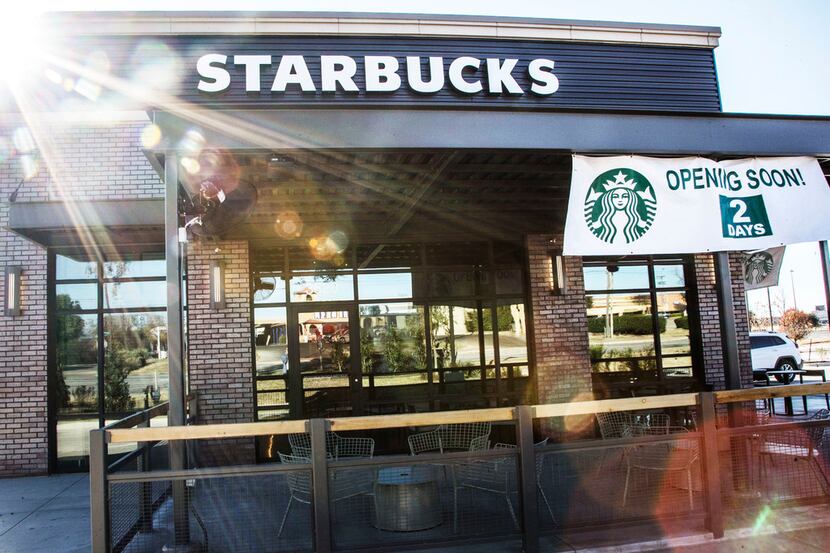 A new Starbucks opened in Dallas in November in the parking area of Southwest Center Mall.