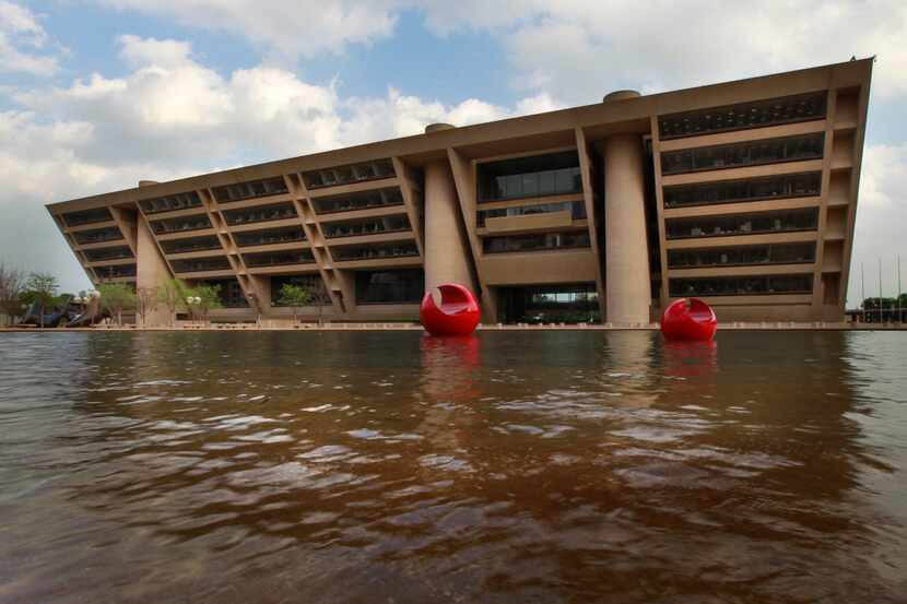 Dallas City Hall, in Dallas, TX on April 9, 2013. One city employee is facing possible...