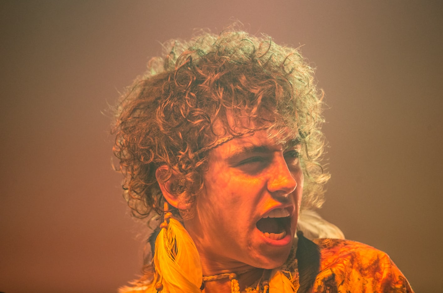 Singer Josh Kiszka performs during the Greta Van Fleet with Dorothy concert at South Side...