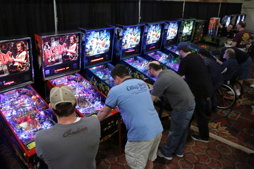 The tournament at the Texas Pinball Festival brought in players from all over the country...