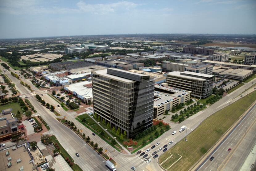  Earlier plans showed a 7-story office building on the property to the south of Legacy Tower...