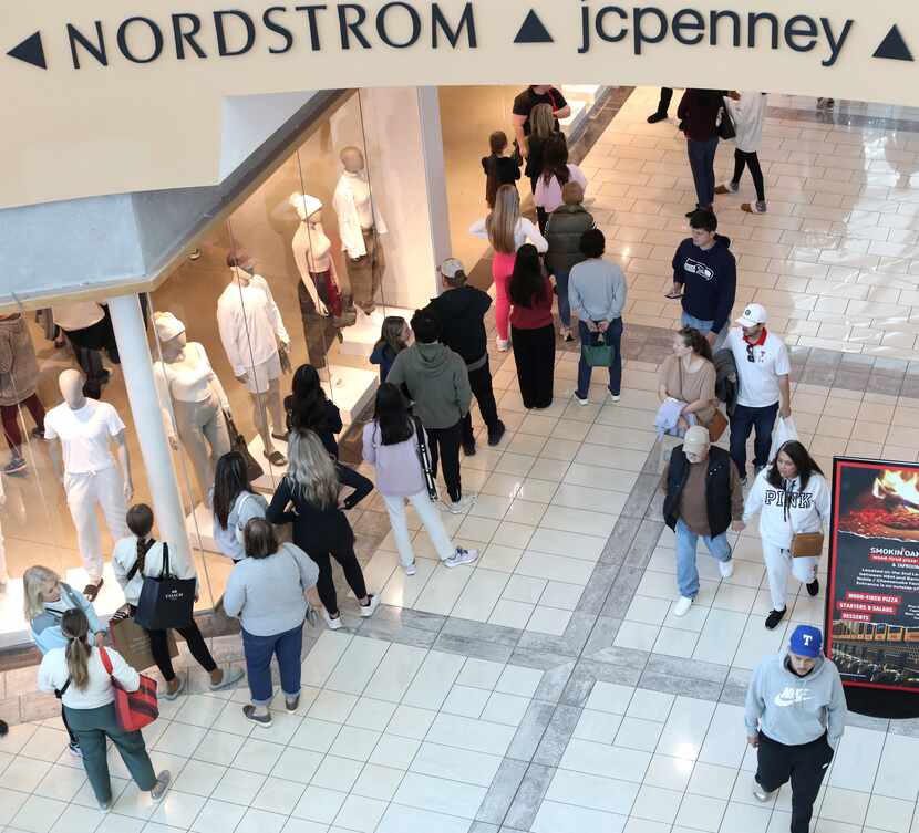 Customers shopping on Black Friday at Stonebriar Centre in Frisco. 