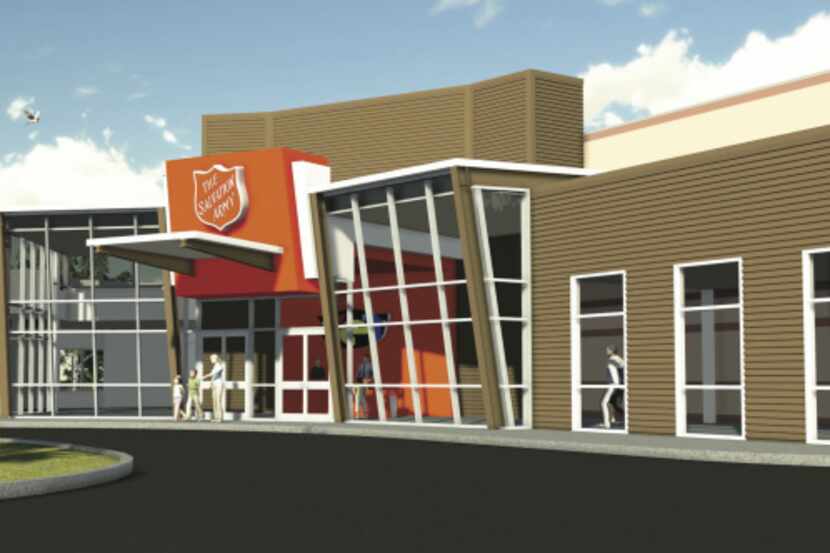 An artist rendering shows the area's first Salvation Army Youth Education Town in Arlington....
