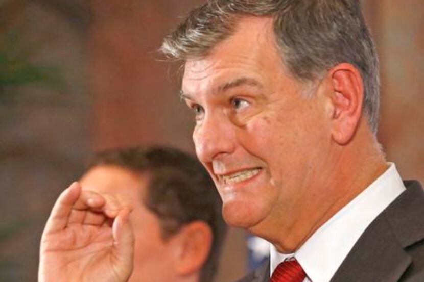 
Dallas Mayor Mike Rawlings signaled the number zero in describing the possibility of...