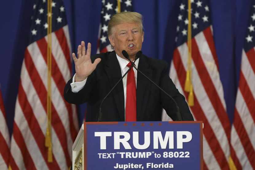
Donald Trump takes questions after winning three more states Tuesday, including Michigan,...
