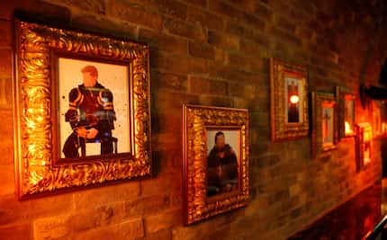 Artwork adorns the walls for the new Game of Thrones theme at the Ill Minster Pub in Dallas