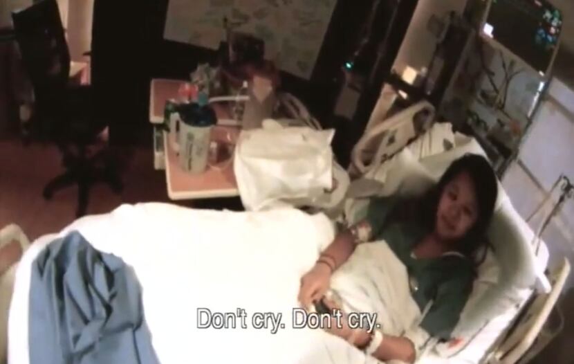 n this frame grab taken from video provided by Texas Health Resources, Nina Pham is told not...