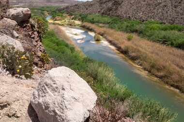 A view of the Rio Grande on the Texas-Mexico border. A 1944 water treaty requires the...