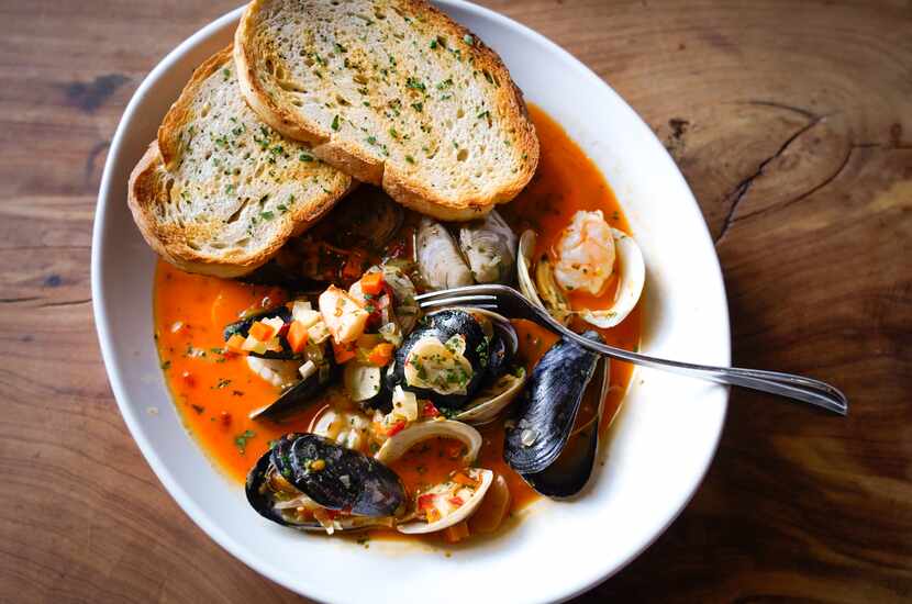 Bria's Bouillabaisse by chef Bria Downey of Fort Worth features Calabrian chiles.