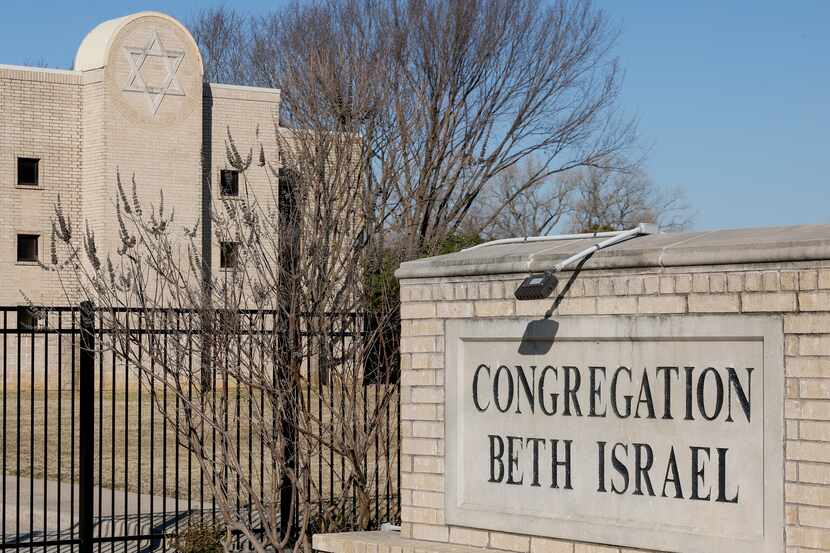 Congregation Beth Israel pictured on Saturday, Jan. 22, 2022 in Colleyville, Texas. A gunmen...