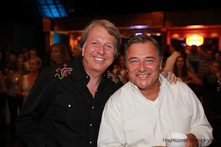 Chefs Dean Fearing and Kevin Garvin during the 2015 Cattle Baron's Ball at Gilley's. They...