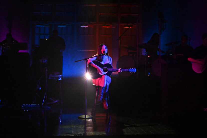 Kacey Musgraves performs "Justified," a single off her new album "Star-Crossed" on the...