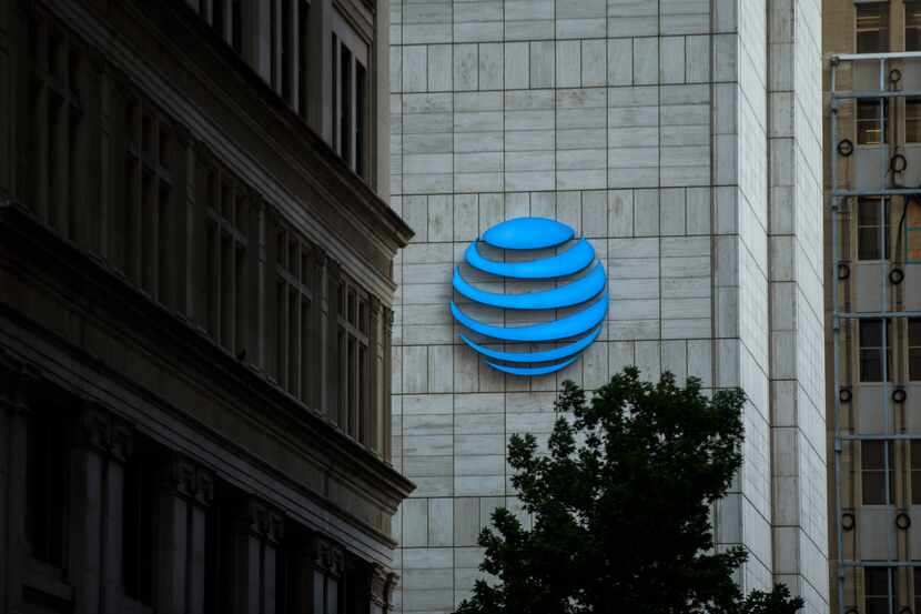 AT&T Headquarters building in downtown Dallas on Thursday, September 12, 2019.