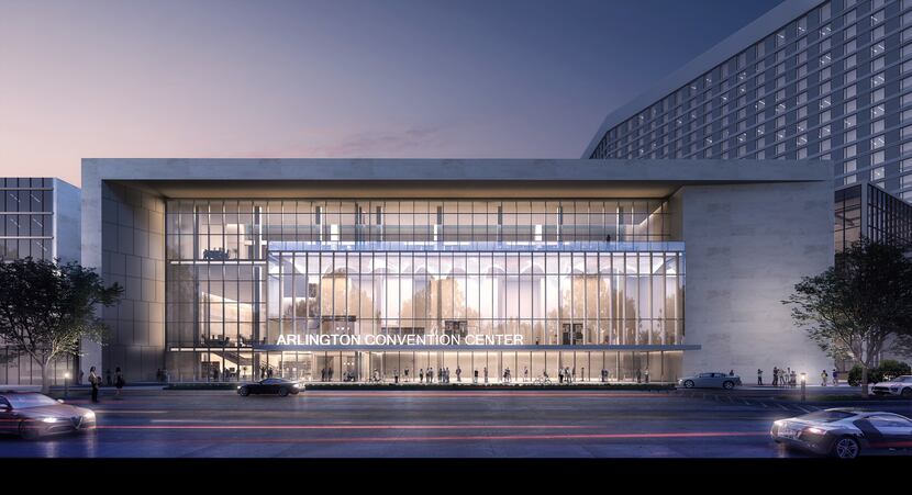 A street view rendering of the planned convention center that will be built by Loews Hotels...
