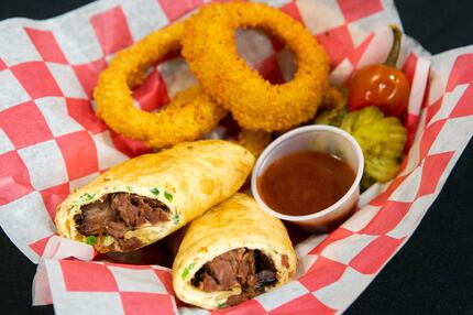 The Fernie's Fried Burnt End Burrito dish is fun and filling.