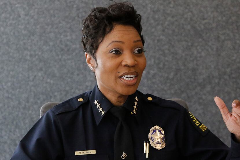 Dallas Police Chief U. Renee Hall talked to The Dallas Morning News editorial board on Aug. 24.