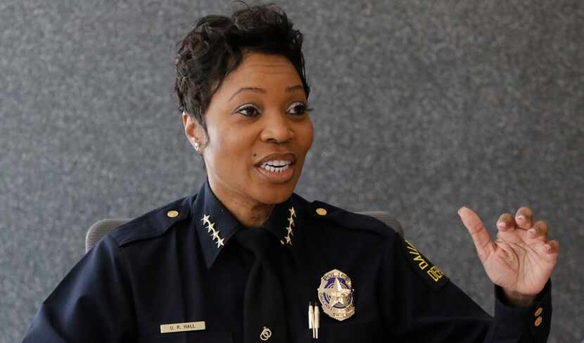 Dallas Police Chief U. Renee Hall talked to The Dallas Morning News editorial board Aug. 24.