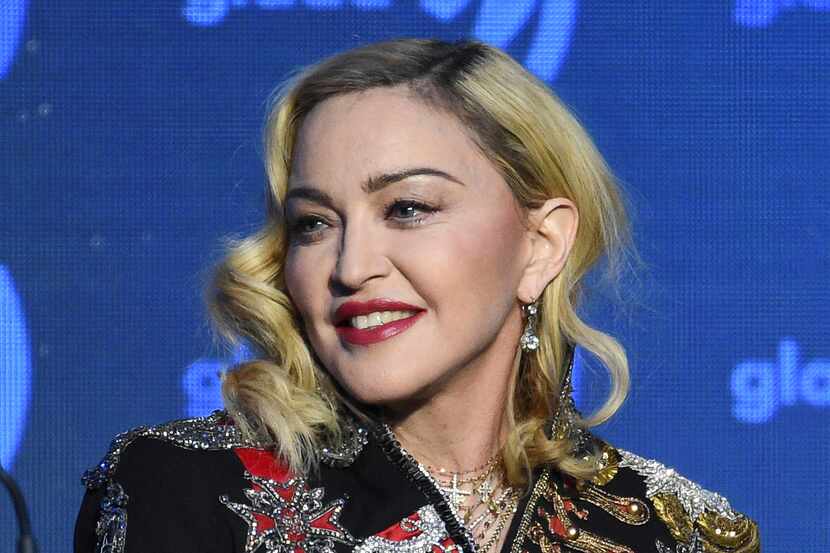 Madonna en la 30a edición anual de los GLAAD Media Awards, el 4 de mayo de 2019, en New...