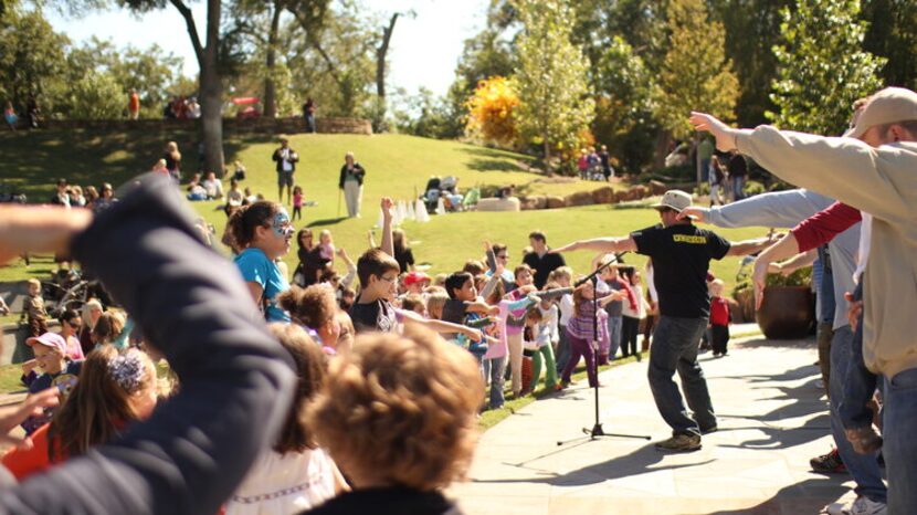 The Wezmore Project on stage at the Dallas Arboretum