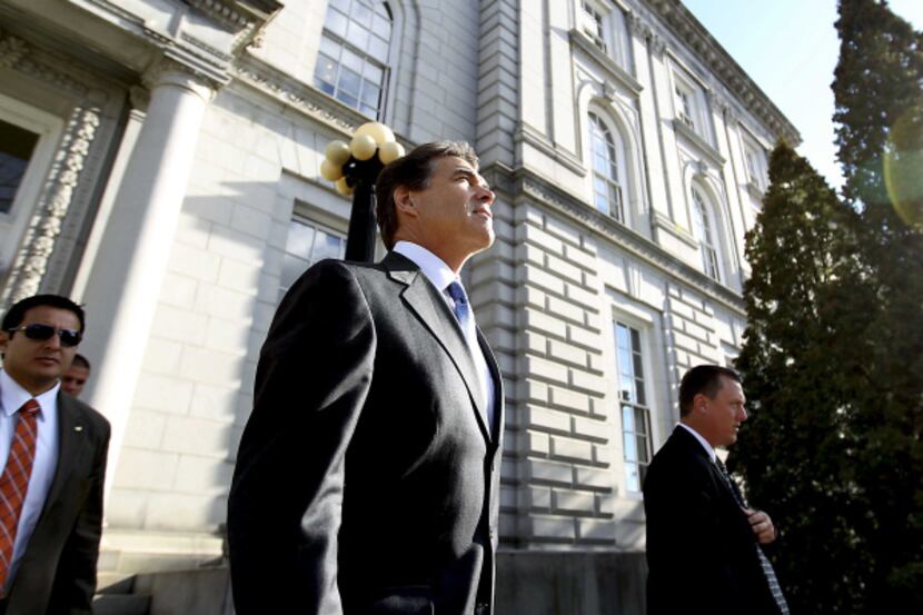 Texas Gov. Rick Perry spent Wednesday courting New Hampshire voters, and his campaign has...