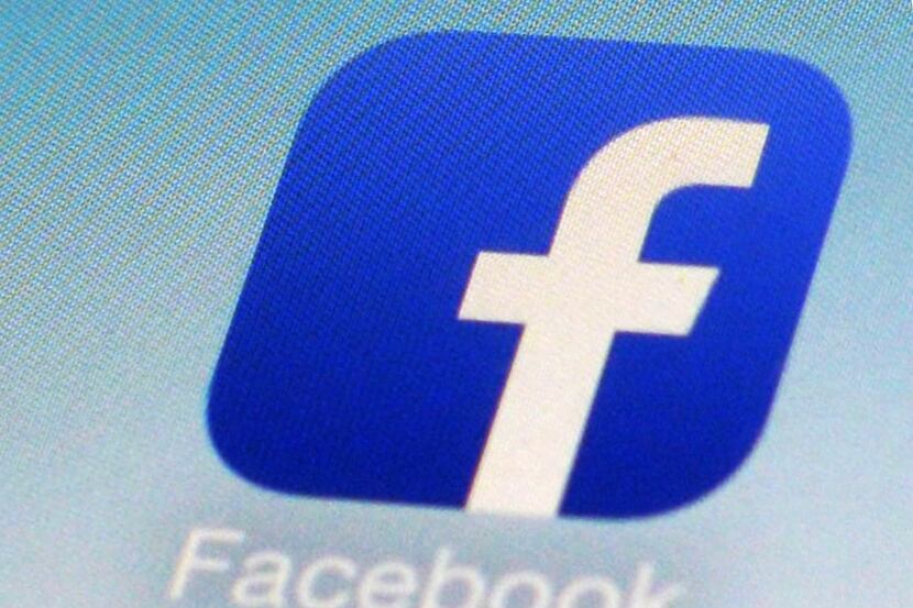 This Feb. 19, 2014, file photo, shows a Facebook app icon on a smartphone in New York. South...