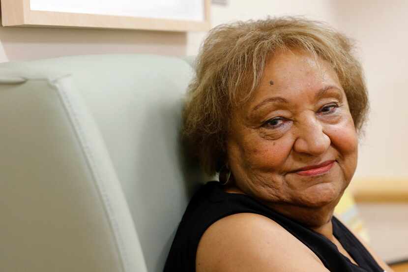 Minnie Grant, mother of Chris Grant, poses for a portrait at University Medical Center of El...