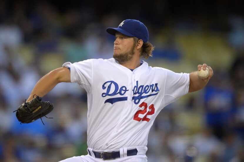 FILE - In this Aug. 27, 2013, file photo, Los Angeles Dodgers starting pitcher Clayton...