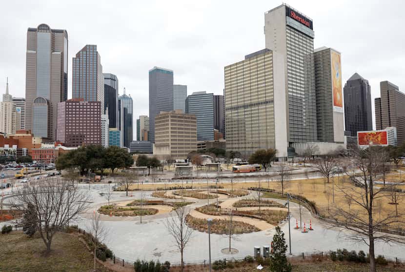 Carpenter Park bajo construcción, el viernes 11 de marzo de 2022 en Dallas. 