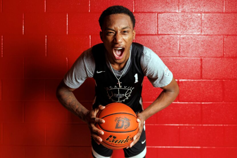 Duncanville basketball senior and number one ranked recruit Ron Holland pictured at...