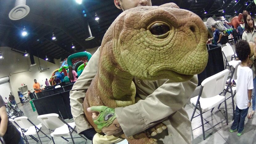 
Jurassic Quest features lifelike animatronic dinosaurs this weekend at Fair Park. 
