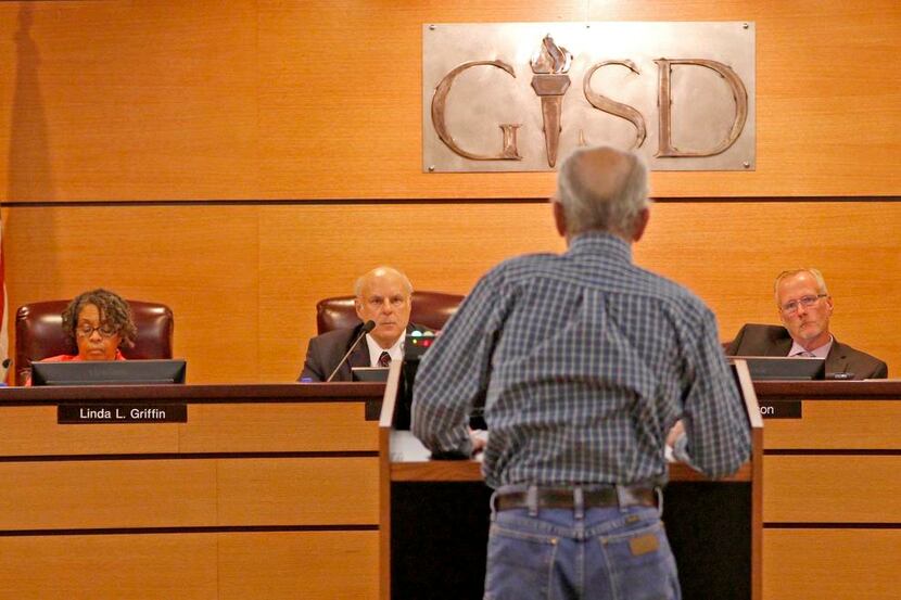 
Arthur Shook, a 1966 graduate of South Garland High School, voiced his objections Tuesday...