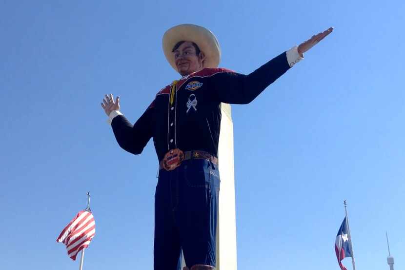 Big Tex en la Feria Estatal de Texas. 
