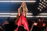 Lainey Wilson performs a medley during the 59th annual Academy of Country Music Awards on...