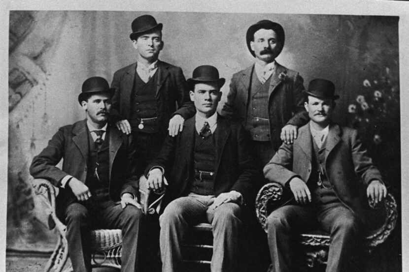 This image provided by the Nevada Historical Society shows the famous group portrait taken...