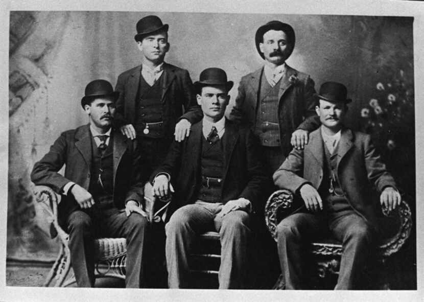 This image provided by the Nevada Historical Society shows the famous group portrait taken...