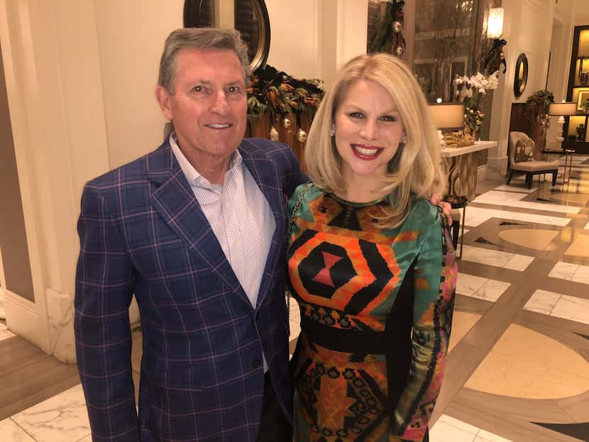 Former Dallas Police Chief David Kunkle and his wife, Sara Dodd, in 2018, prior to his...