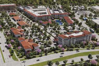 An aerial rendering of the proposed Lakeside East expansion from Realty Capital Management