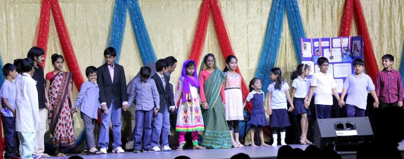 
Children perform at the VT Seva Dallas 2015 Tarangini charity event in Irving.
