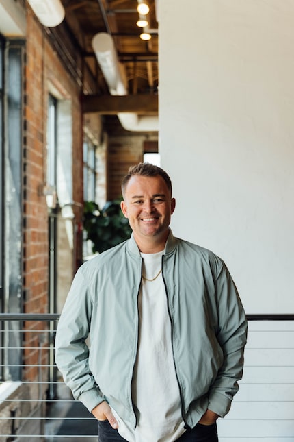 Nick Hall, the founder of religious organization Pulse, poses for a headshot. The group is...