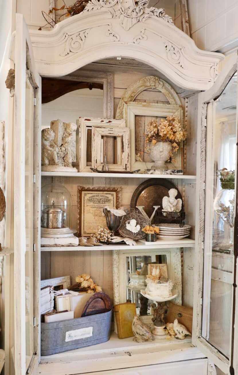 
Incorporating layers of fall-theme items in display areas — sometimes several, sometimes a...