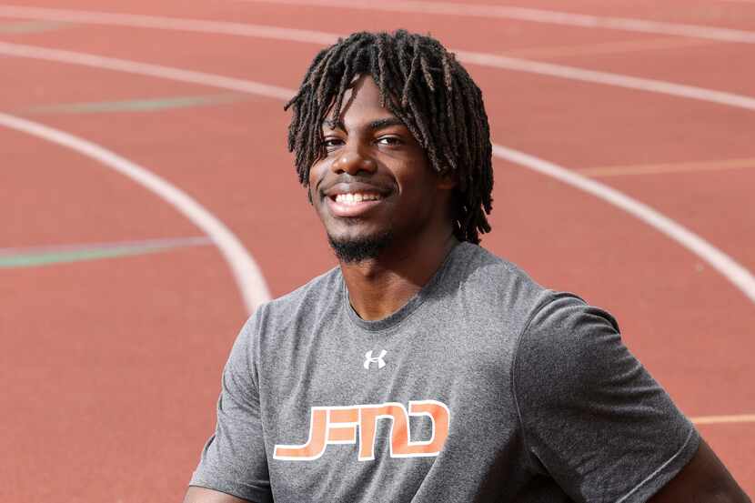 Duncanville's Pierre Goree is The Dallas Morning News' 2022 boys track and field athlete of...