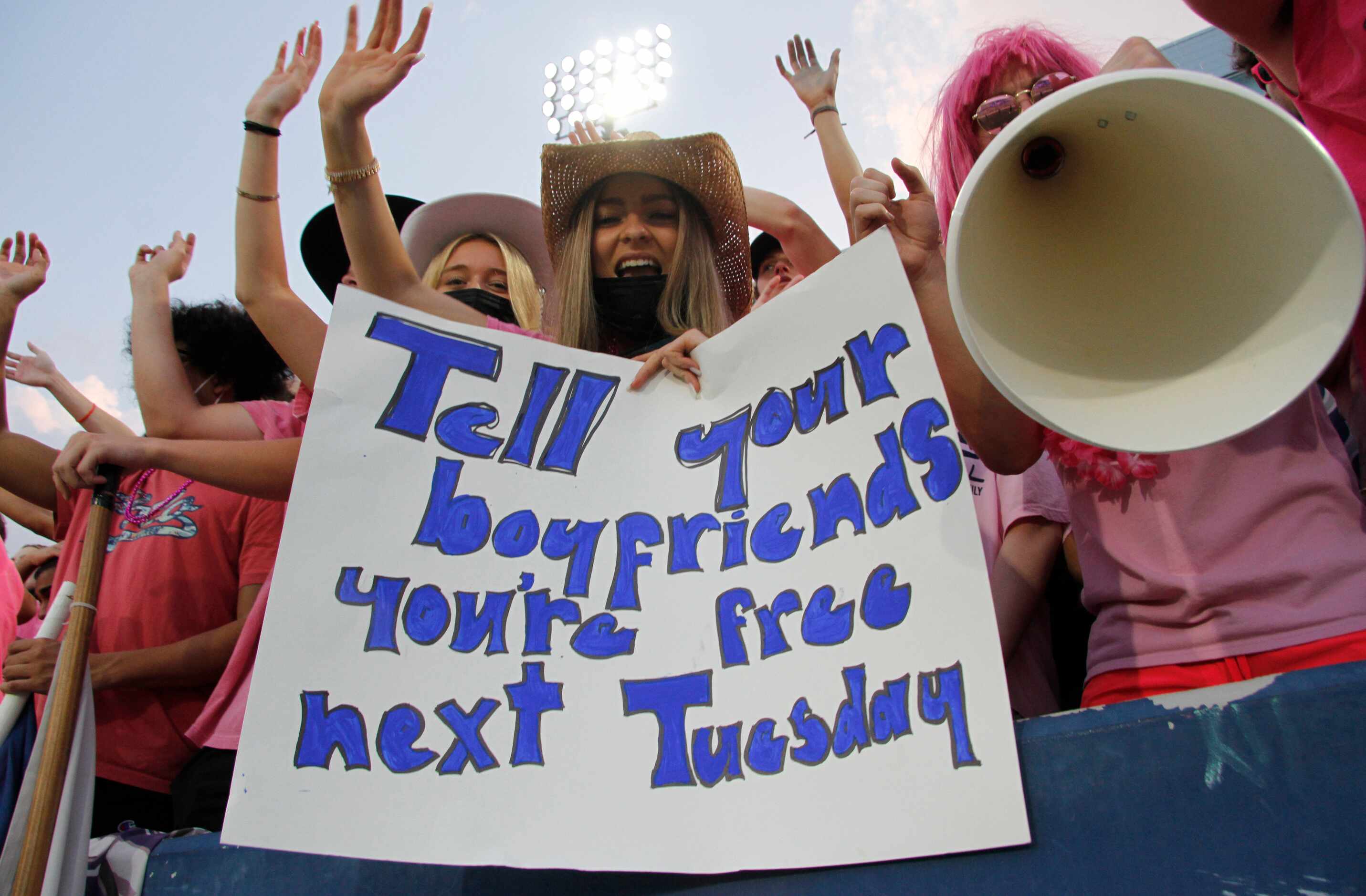 Flower Mound students were loud and proud in support of their team in their 3-0 victory over...