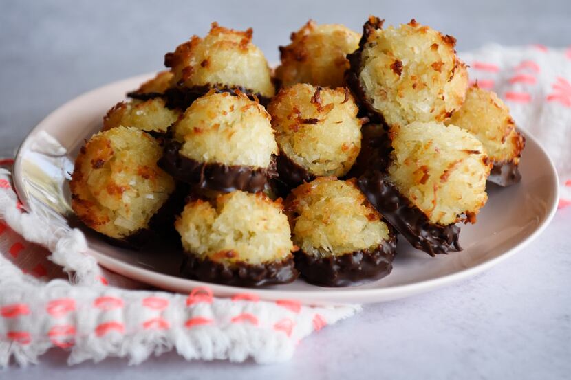 Coconut macaroons, from Kristen Massad, at her home in Dallas, March 11, 2020. Ben...