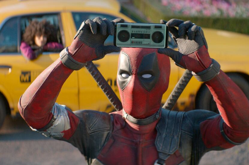 This image released by Twentieth Century Fox shows Ryan Reynolds in a scene from "Deadpool...