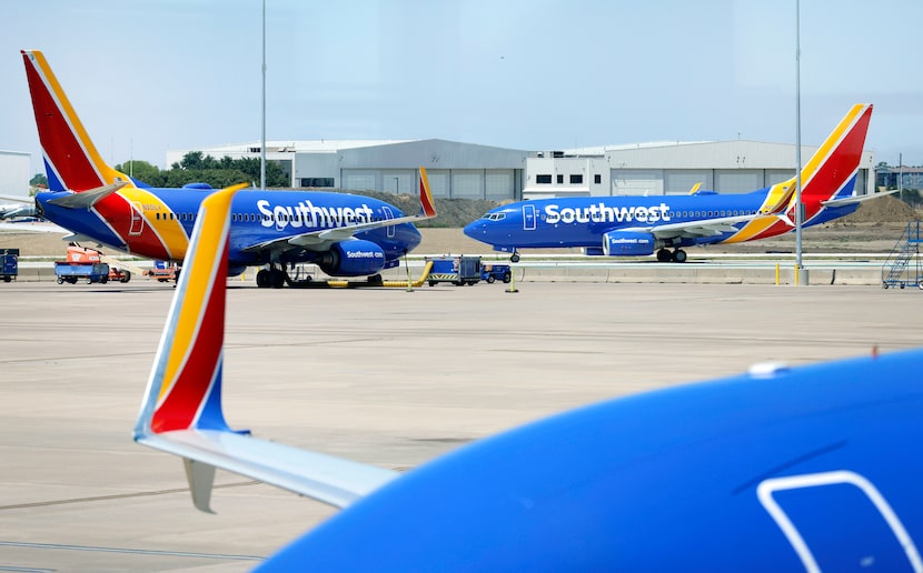 Southwest Airlines aircraft at Dallas Love Field, August 18, 2024.