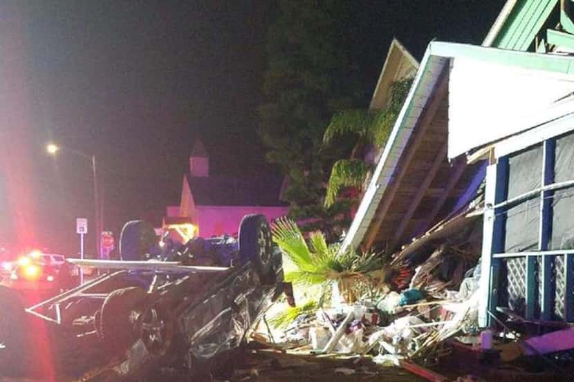 A 13-year-old boy was killed when the truck he was driving crashed into a house in Galveston.