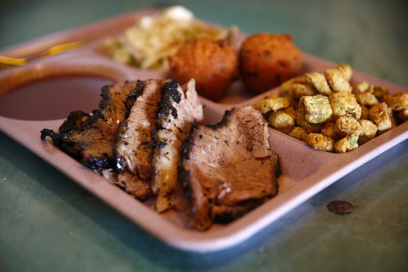 Lunch starring brisket at the Slow Bone in 2013