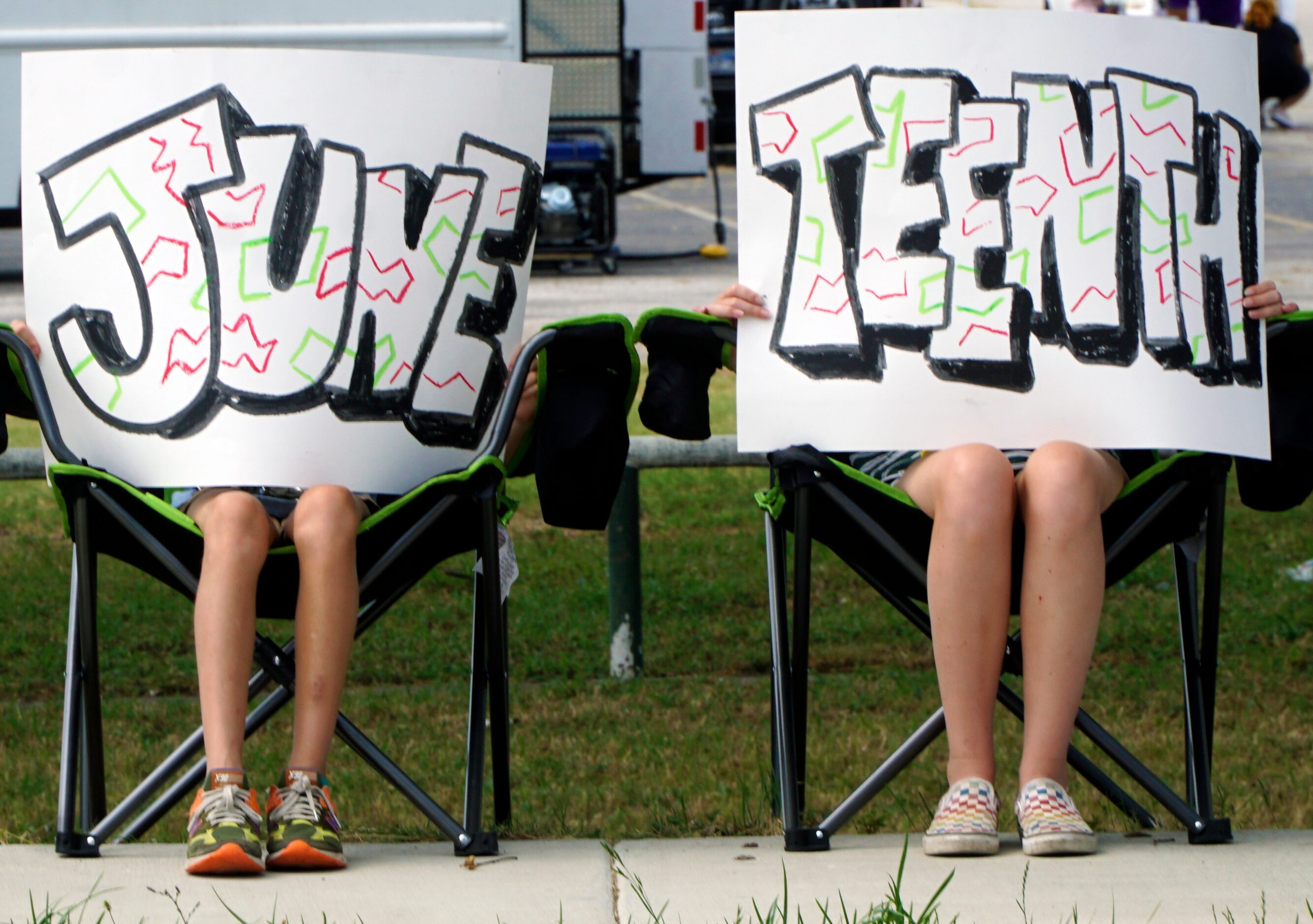 People lined the streets in Fort Worth as 93-year old activist Opal Lee marched 2.5 miles as...